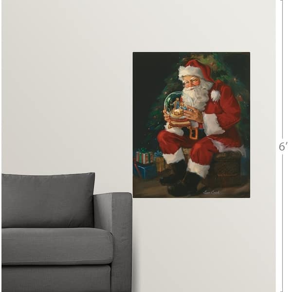 dimension image slide 3 of 3, "Santa Believes" Poster Print