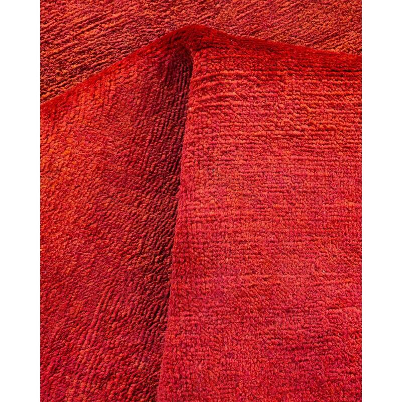 Vibrance, One-of-a-Kind Hand-Knotted Area Rug - Orange, 4' 1" x 6' 4" - 4' 1" x 6' 4"