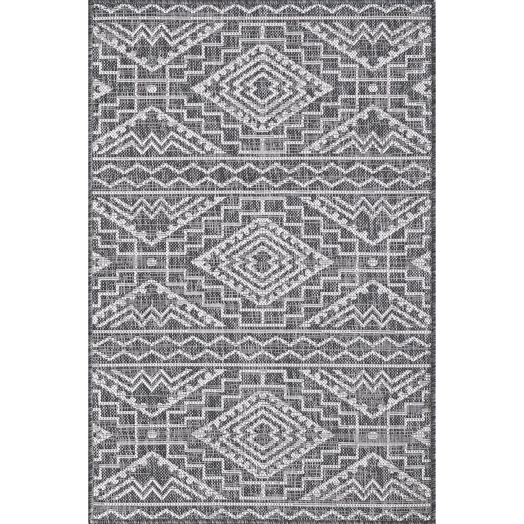 Domani Pyramids Chevron Indoor/ Outdoor Rug