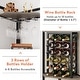 preview thumbnail 13 of 13, Tribesigns Industrial Corner Wine Rack with Glass Holder and Storage shelf