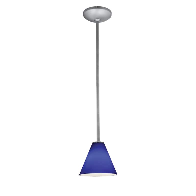 Access Lighting Martini 1 Light LED Pendant - 7" Wide with Cobalt