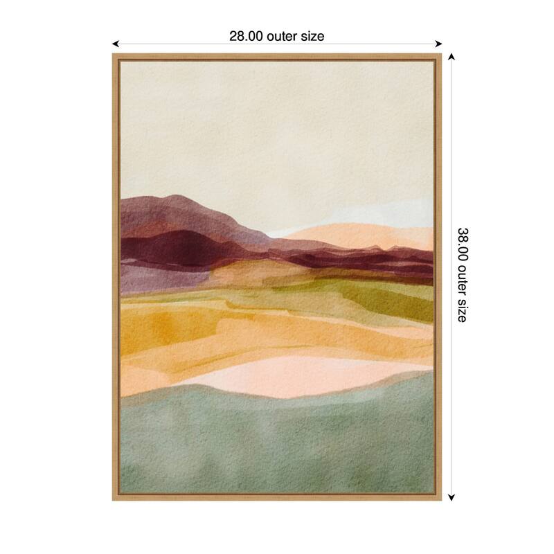 Kate and Laurel Sylvie Sunset Beauty Framed Canvas by Nikita Jariwala