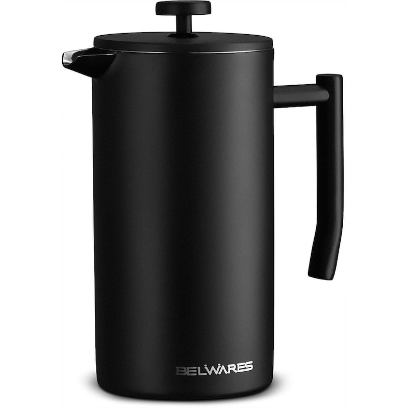 Belwares Stainless Steel Large French Press Coffee Maker 50oz