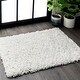 preview thumbnail 78 of 78, Brooklyn Rug Co Kara Solid Shag Area Rug 3' x 5' - Ivory