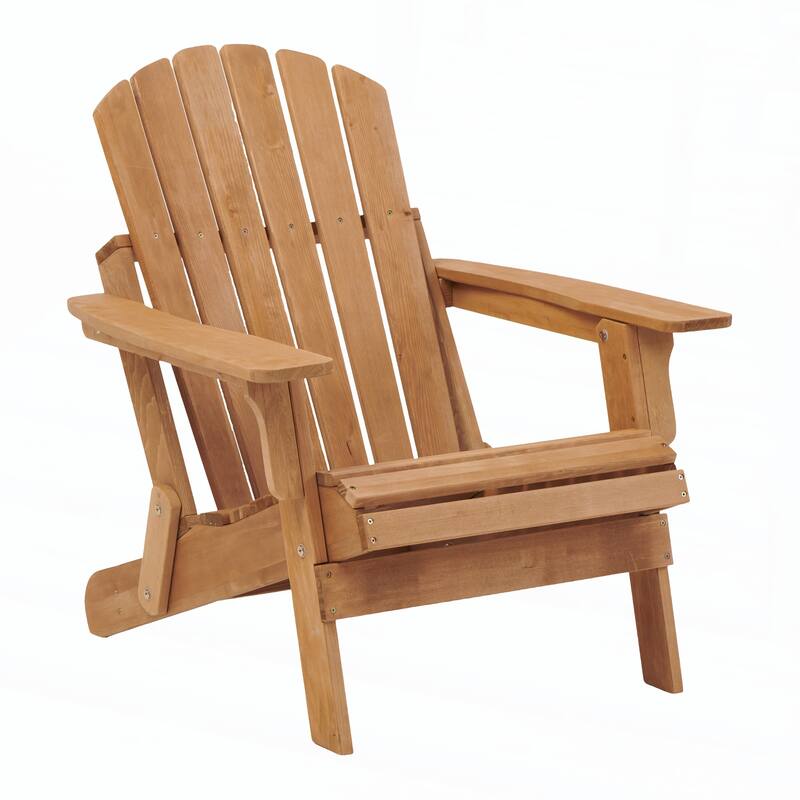 Oversize Wooden Outdoor Folding Adirondack Chair