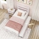 preview thumbnail 6 of 16, Farmhouse Twin Bed with Plank Headboard and Trundle
