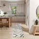 preview thumbnail 3 of 12, Nourison Glam Indoor Grey Geometric Area Rug Ivory/Grey - 8' Runner - Runner