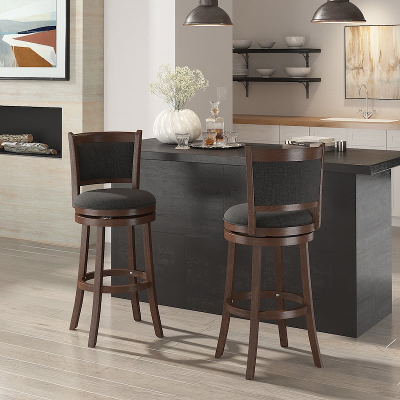 Rovinj Upholstered Back Swivel Stool