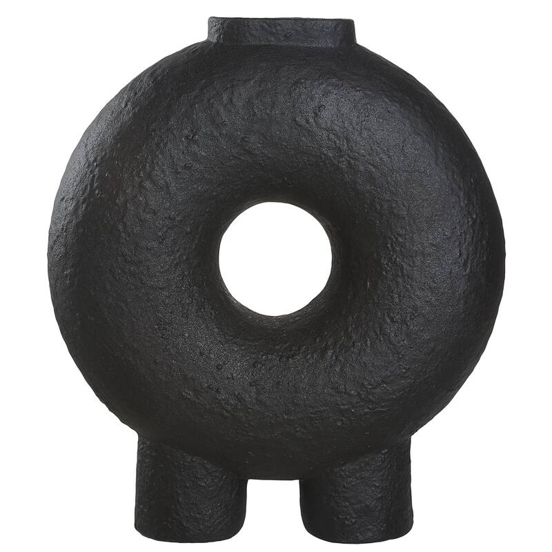 Renwil Ezra Indoor Ceramic Vase, Matte Black