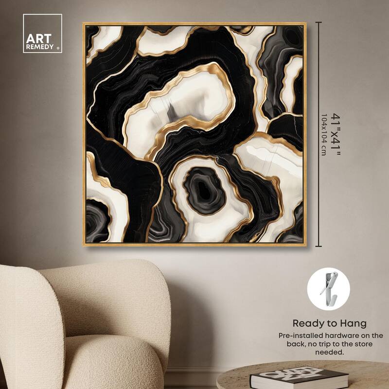 Coal Core Canvas by Art Remedy