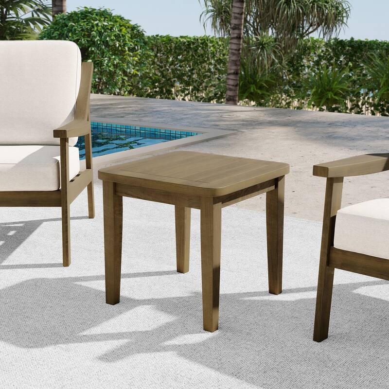 Adirondack Square Teak Patio Side Table All Weather