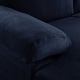 preview thumbnail 65 of 64, Velvet Upholstered L-Shape Sectional Sofa