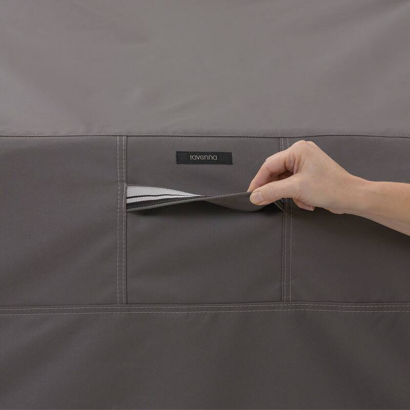 Classic Accessories Ravenna Water-Resistant 72 Inch Rectangular/Oval Patio Table Cover