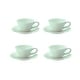 preview thumbnail 1 of 4, Portmeirion Sophie Conran Teacup and Saucer Set of 4 - 8 Ounce Celadon