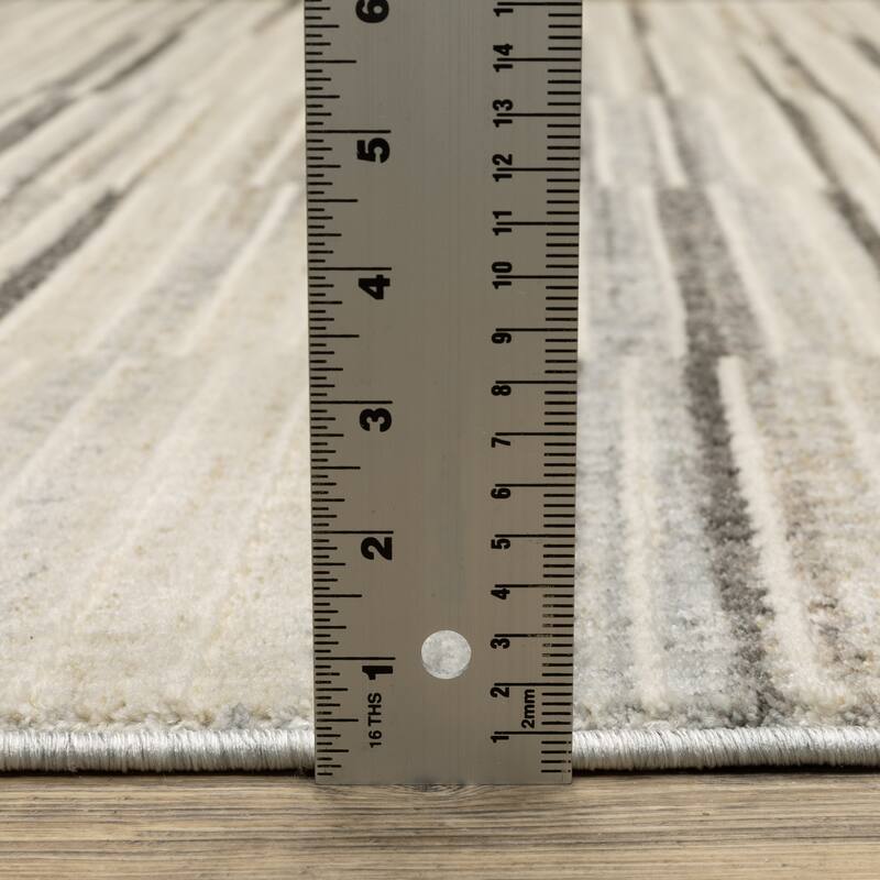 Style Haven Owen Contemporary Layered Stripes Area Rug