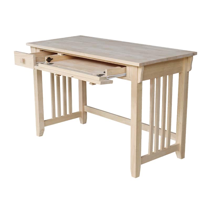 Mission Solid Wood Unfinished Computer Desk