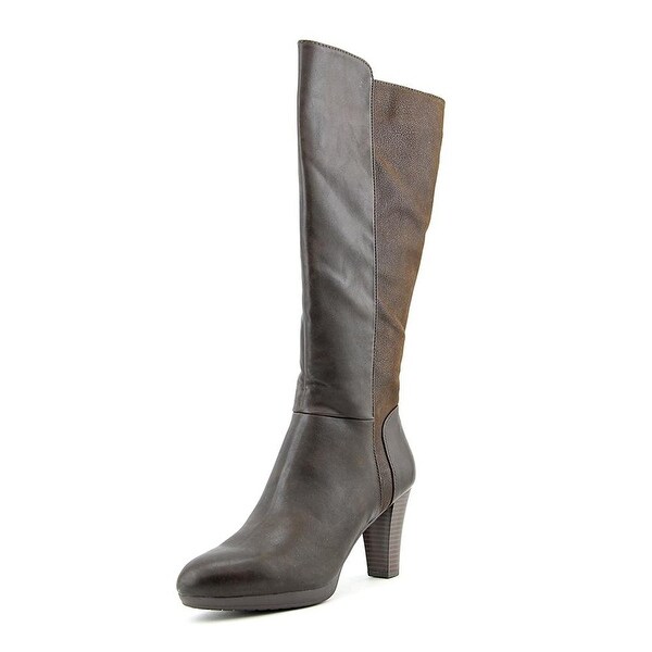 White Mountain Womens Trivia Almond Toe Knee High Fashion Boots