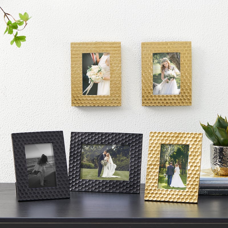 Glitzhome Modern Resin Wall or Tabletop Xmas Picture Frames 4x6 & 5x7