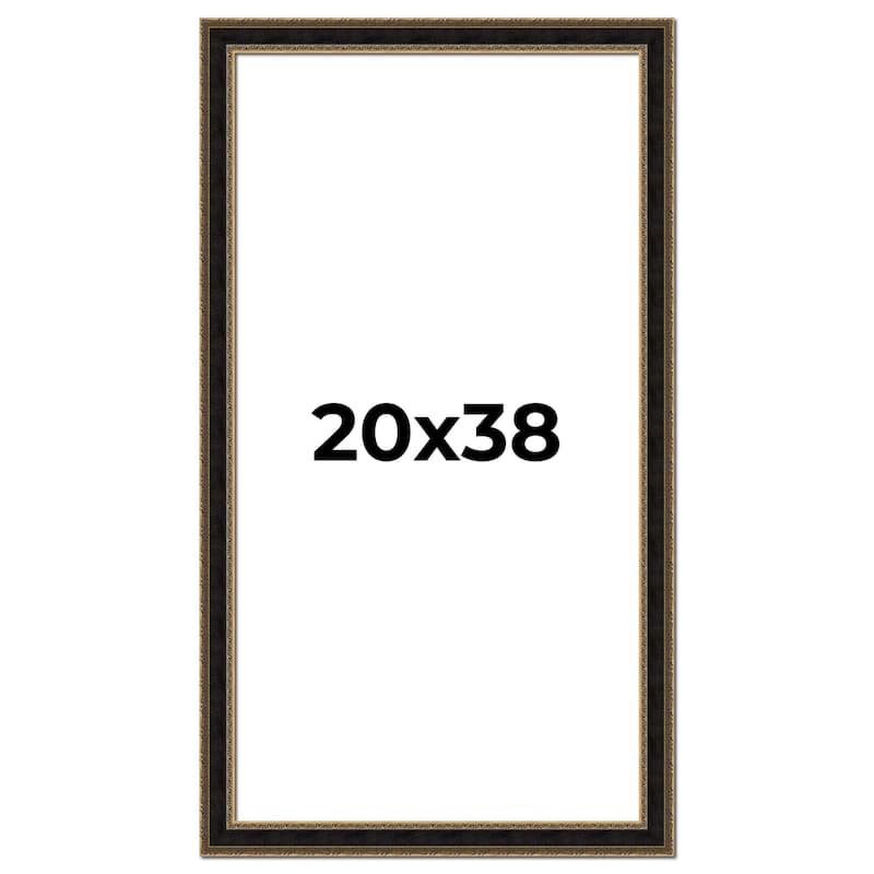 20x38 Frame Gold Antique Vintage Sold Wood Picture Frame | 1.75 Inch