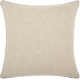 preview thumbnail 4 of 2, Mina Victory Home For The Holiday Metallic Pointsettia 16" x 16" Silver Indoor Throw Pillow