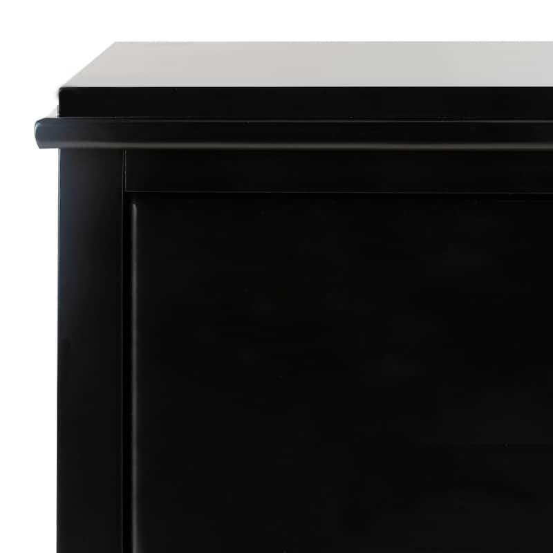 SAFAVIEH Karyn Nightstand - Black / Brass
