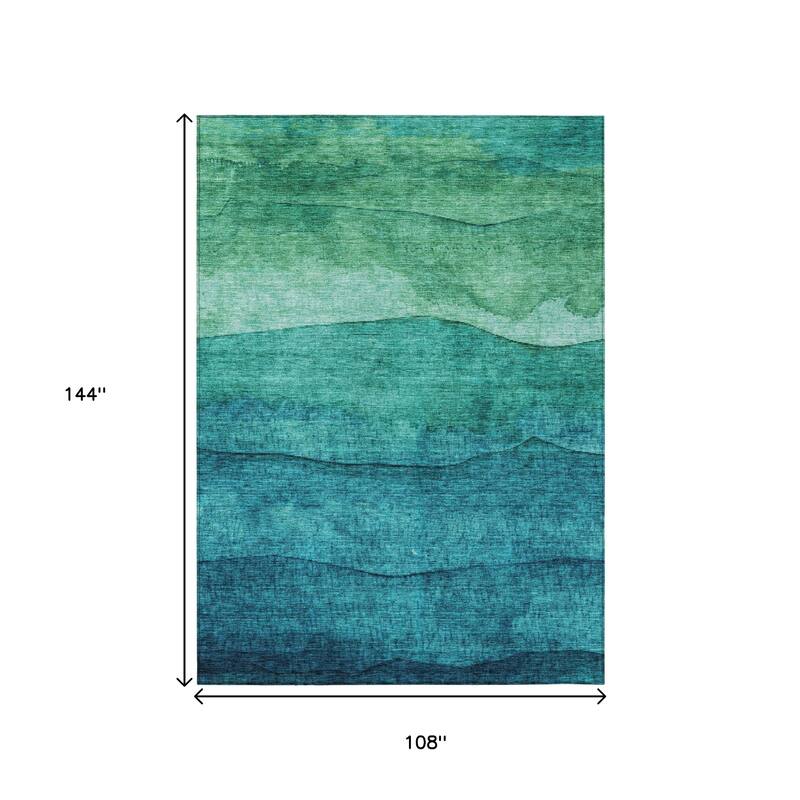HomeRoots Abstract Modern Rectangle Outdoor Rug