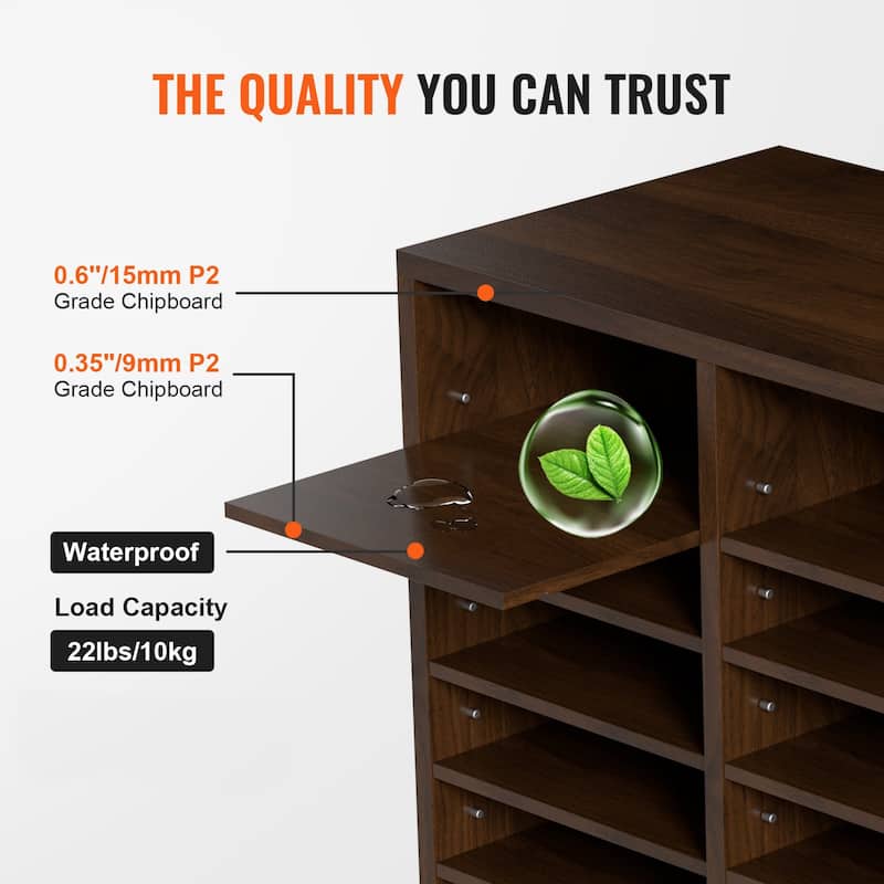 Multi-Purpose Office Literature Organizers with 24 Compartments and Adjustable Shelves Perfect Addition to Any Space