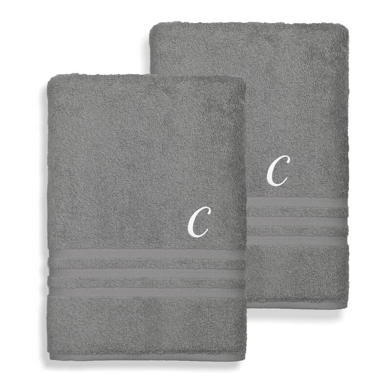 Authentic Hotel and Spa 100% Turkish Cotton 2PC Denzi Bath Sheet Set. - C