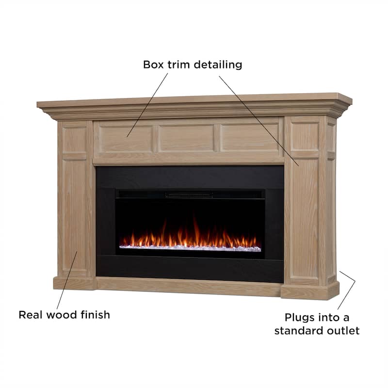 Alcott 75" Smart Landscape Electric Fireplace by Real Flame