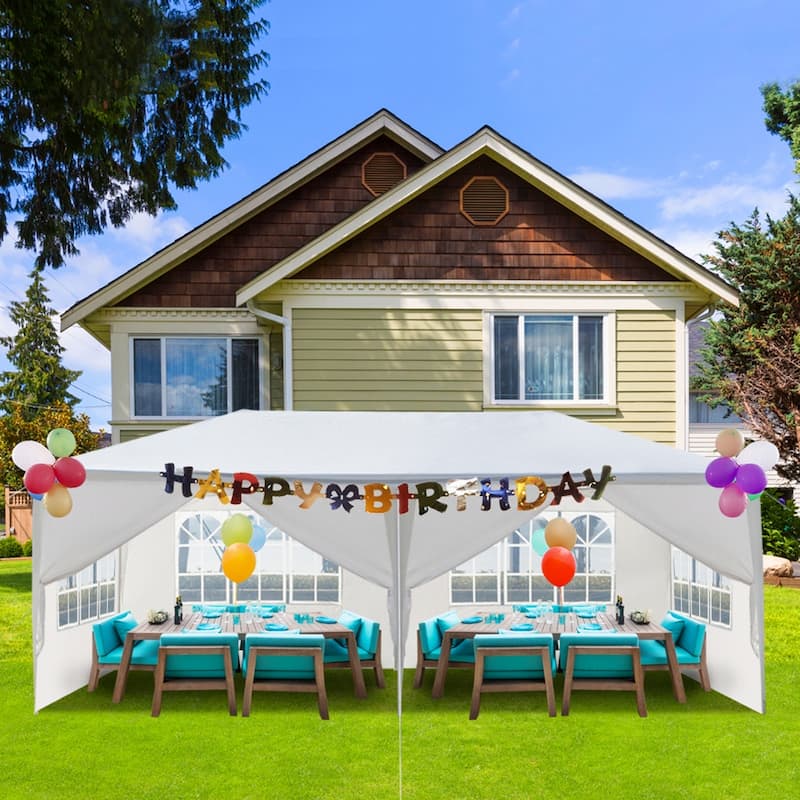 10'x20' Outdoor Waterproof Party Tent with 6 Removable Sidewalls