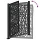 preview thumbnail 7 of 53, vidaXL Garden Gate Black 39.4x49.2" Steel Trace Design