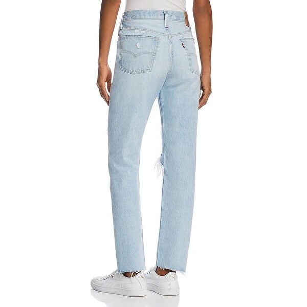 levi's raw hem jeans