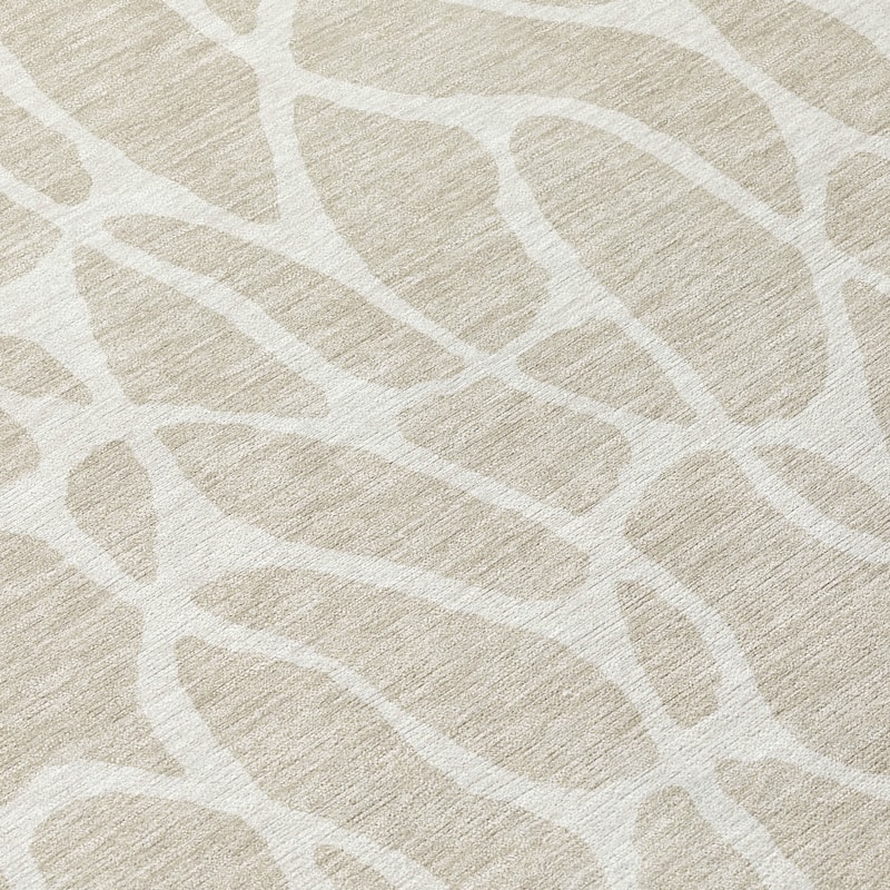 Machine Washable Indoor/ Outdoor Modern Chantille Rug