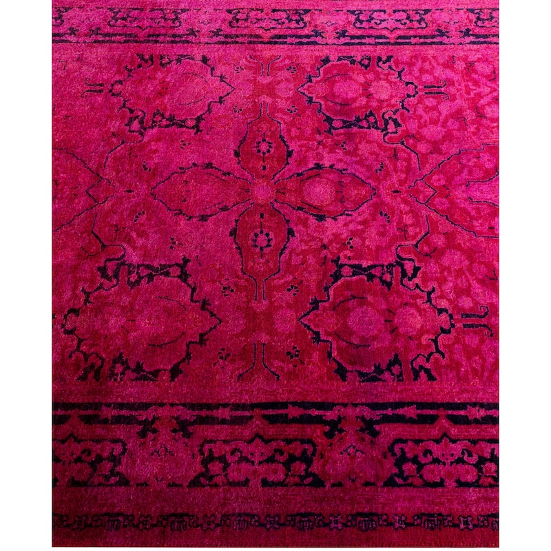 Overdyed One-of-a-Kind Hand-Knotted Area Rug - Pink - 3' 3" x 5' 3"