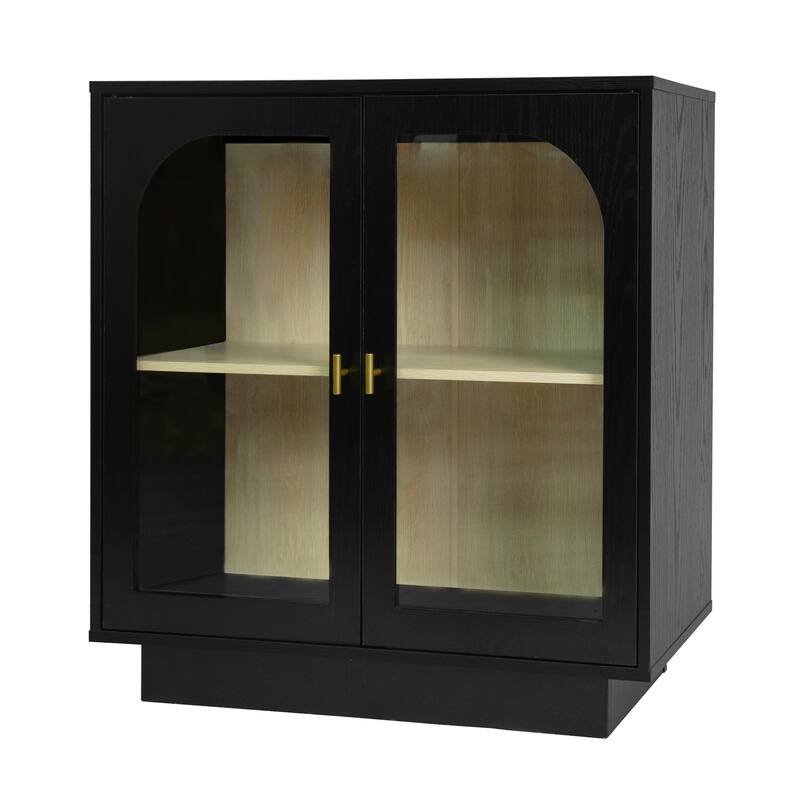 Anmytek Acrylic Door Storage Cabinet Living Room Dining Room Study