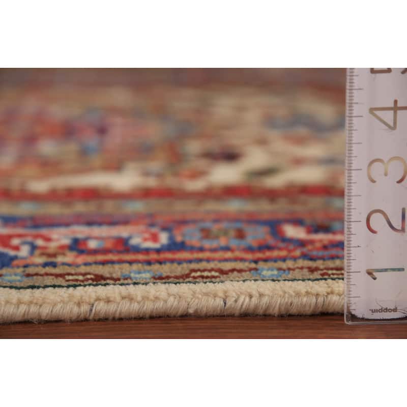 Geometric Heriz Serapi Indian Foyer Rug Handmade Wool Carpet - 3'0"x 4'11"