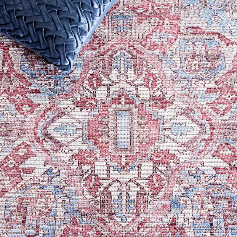 SAFAVIEH Serapi Machine Washable Slip Resistant Mai Traditional Oriental