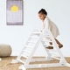 preview thumbnail 18 of 25, Little Partners Learn 'N Climb Triangle with 4 Height Settings White