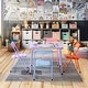 preview thumbnail 2 of 10, Homy Casa Kids 5-Piece Folding Table and Chair Set