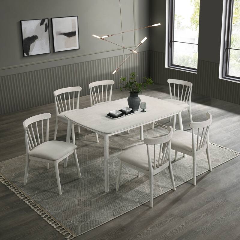 Dining Chair Simple Office Chair Set of 2 Coffee Chair Dressing Chair White Kitchen Chair with Wood Legs