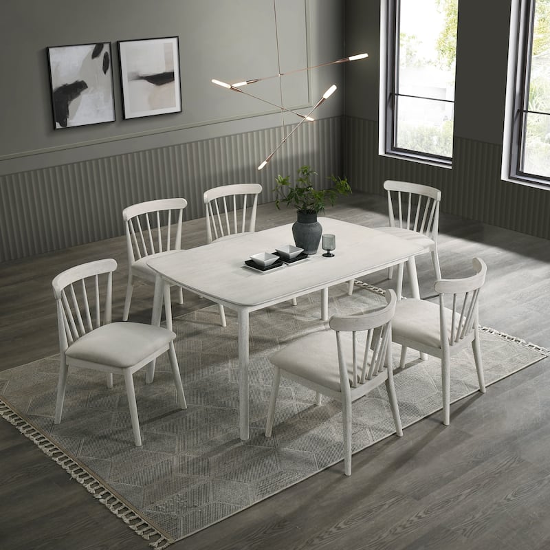 Wood Dining Chair Solid Chair Set of 2