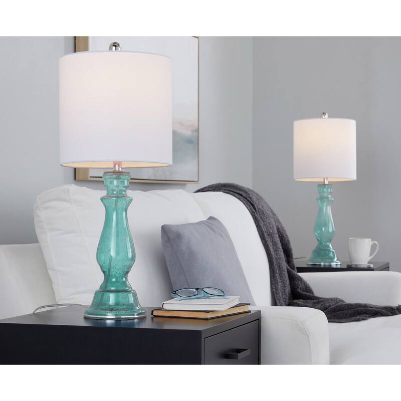 Bella 24" Glass Table Lamp (Set of 2)