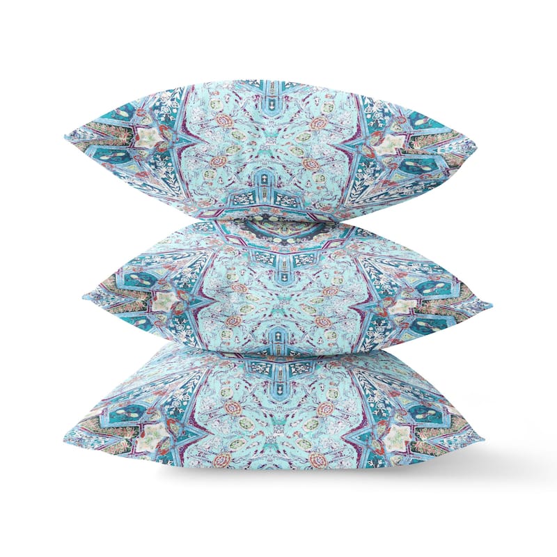 Buddha Flower Ceremony Indoor Outdoor Zippered Pillow