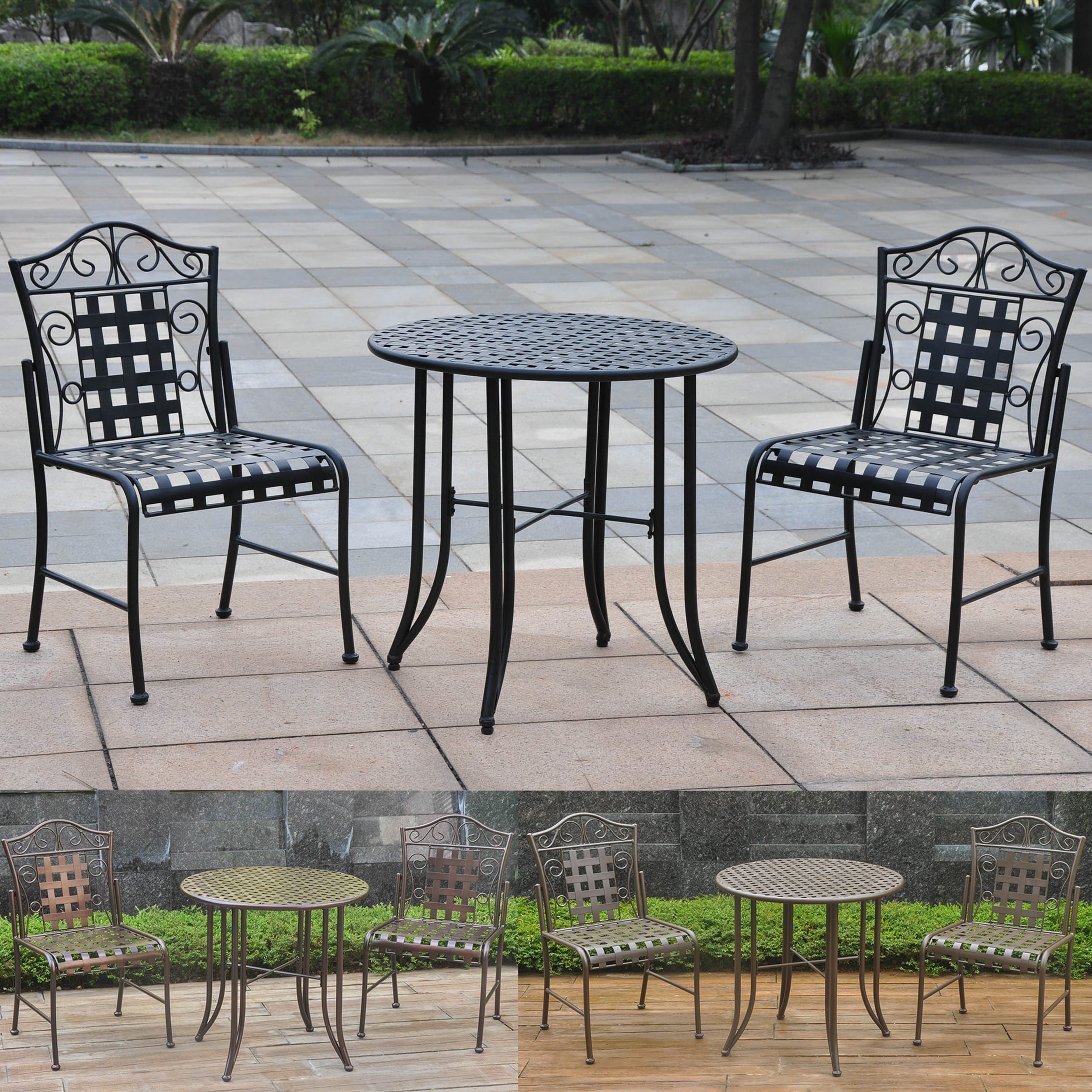 International Caravan Albacete Set of 5 Bar Height Table Group International Caravan Albacete Set of 5 Bar Height Table Group