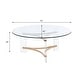 preview thumbnail 5 of 6, Sosi Gold Finish Coffee Table