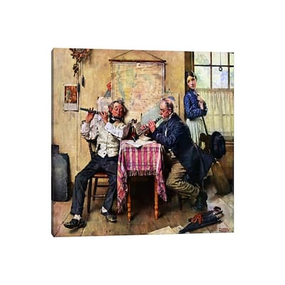 iCanvas "The Love Song" by Norman Rockwell Canvas Print