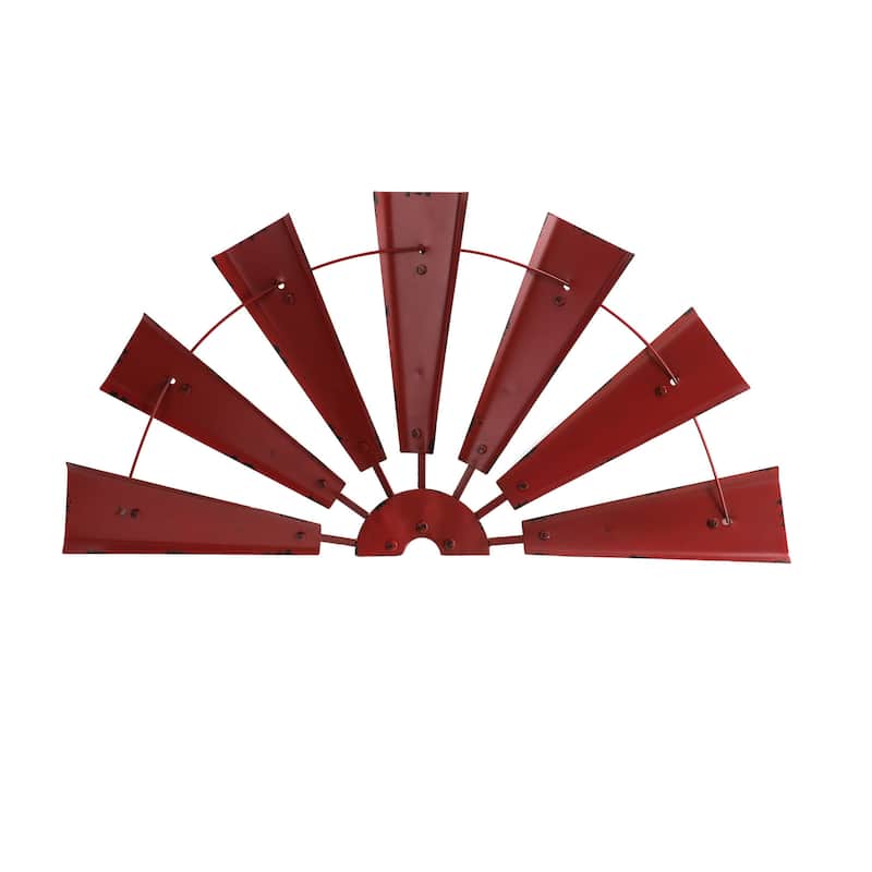 Glitzhome Farmhouse Rustic Wind Spinner Wall Decor