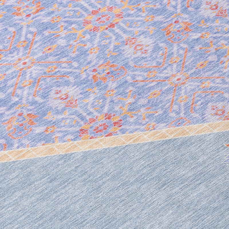 Machine Washable Indoor/ Outdoor Traditional Chantille Rug