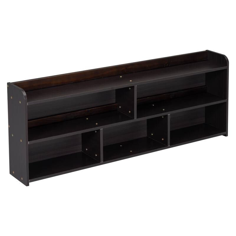 Bed with Bookcase Headboard and Under bed Storage Drawers