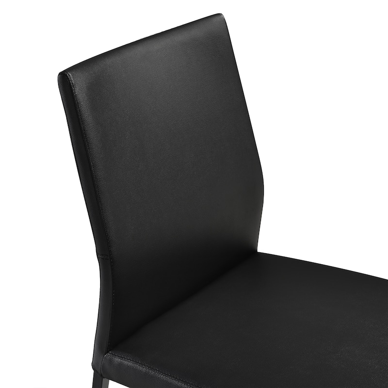 Giana Kash 7 Piece Extendable Dining Set with Faux Leather Chairs